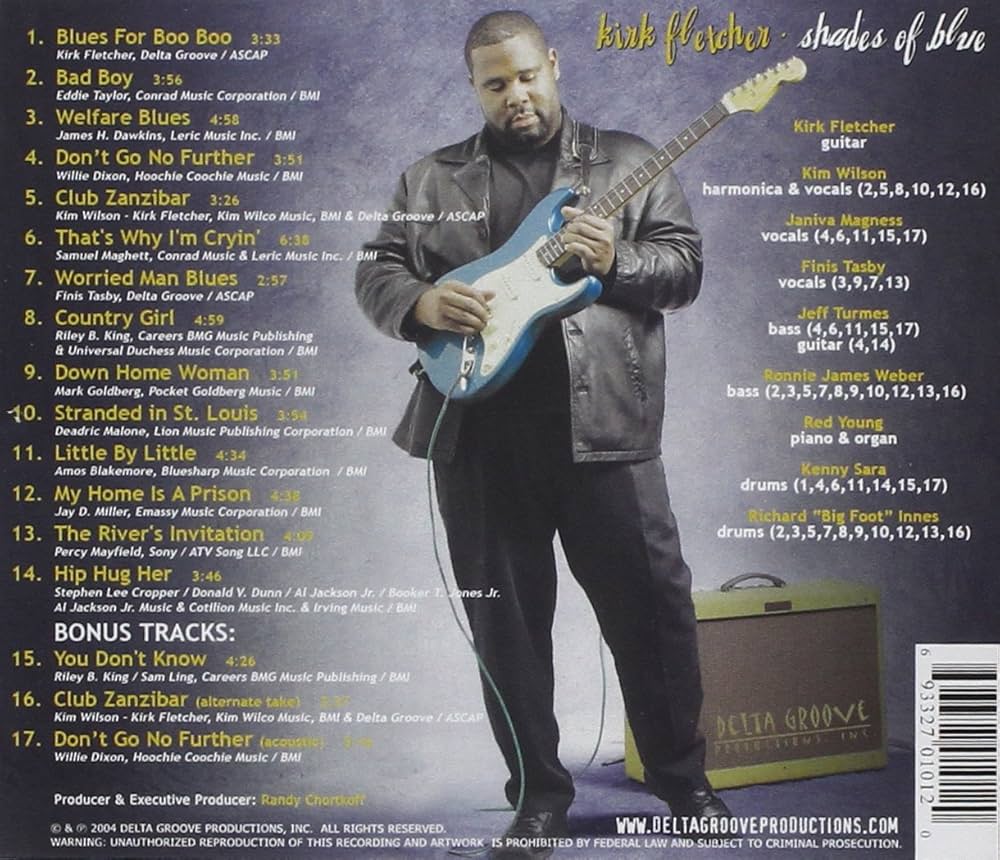 Kirk Fletcher 「Shades of Blue」「My Turn」 Shades of Blue: Kirk Fletcher: Amazon.it: CD e Vinili}